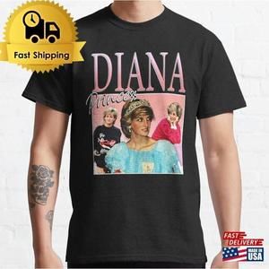 Diana Princess Of Wales Retro Royal Icon Classic T-Shirt